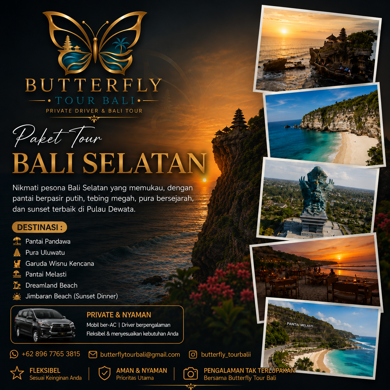 Paket tour Bali Selatan