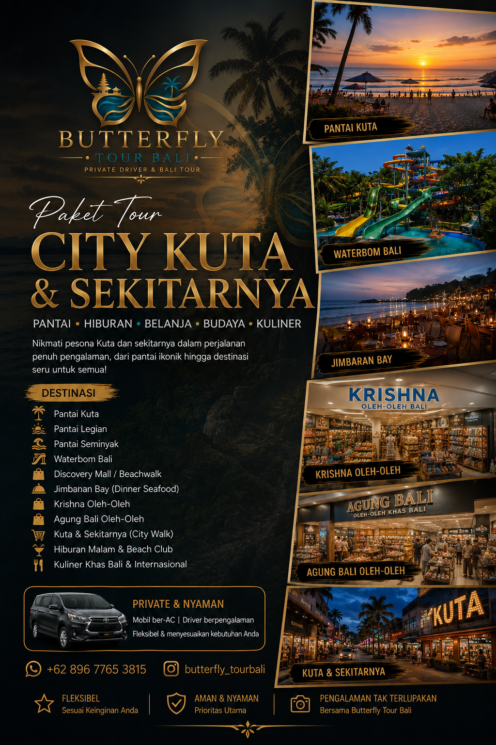 Paket tour City Kuta dan Sekitarnya